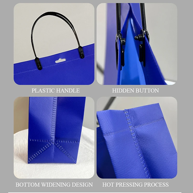Wholesale environmentally-friendly degradable non-woven handbag free design LOGO gift shopping packaging clothes bag.