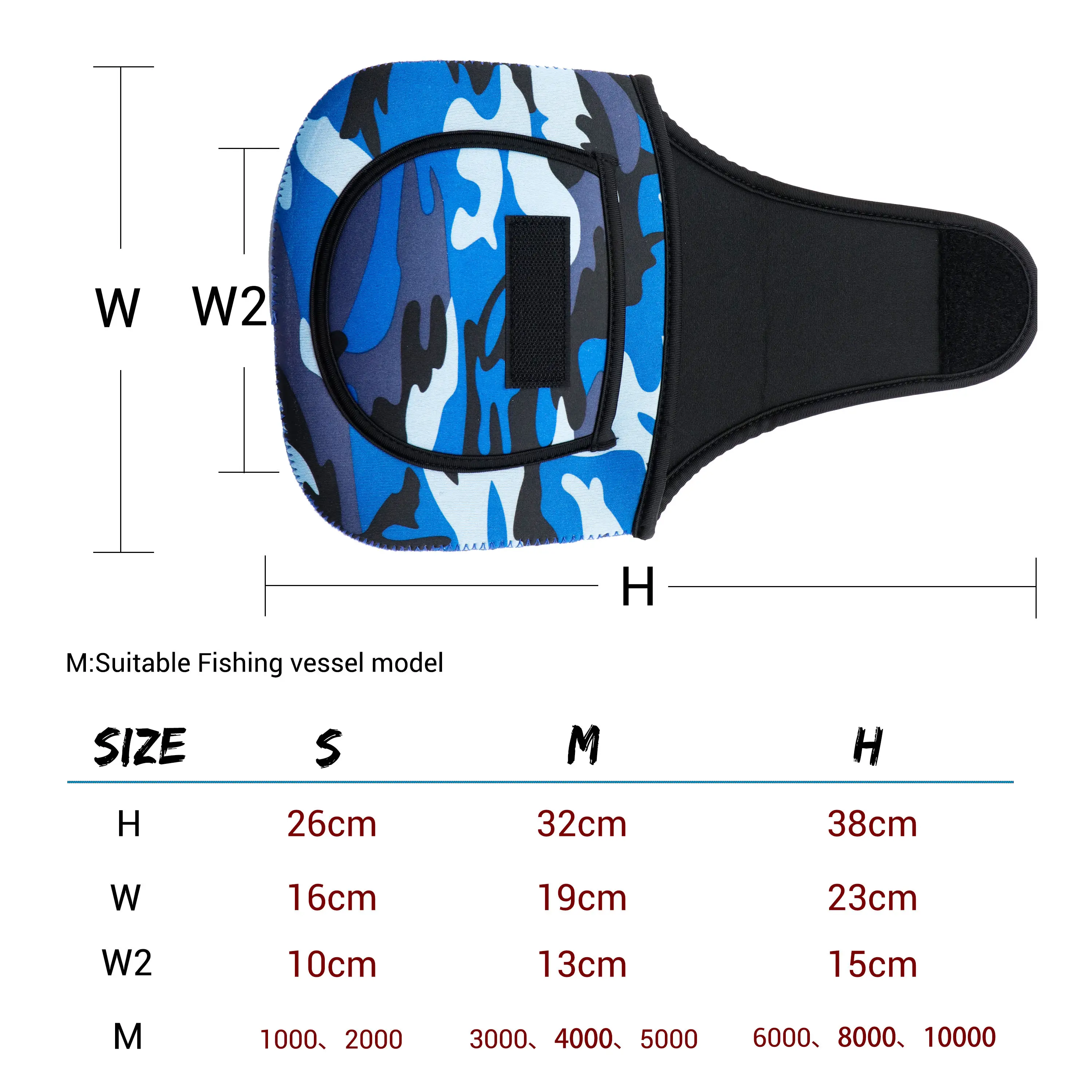 Custom Camouflage Durable Lure Protective Gear Cover Spinning Fishing Reel Bag