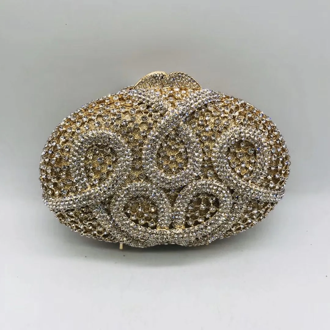 China Factory Wholesales Luxury Crystal Rhinestone Clutch Evening Bag for Formal Party Diamond