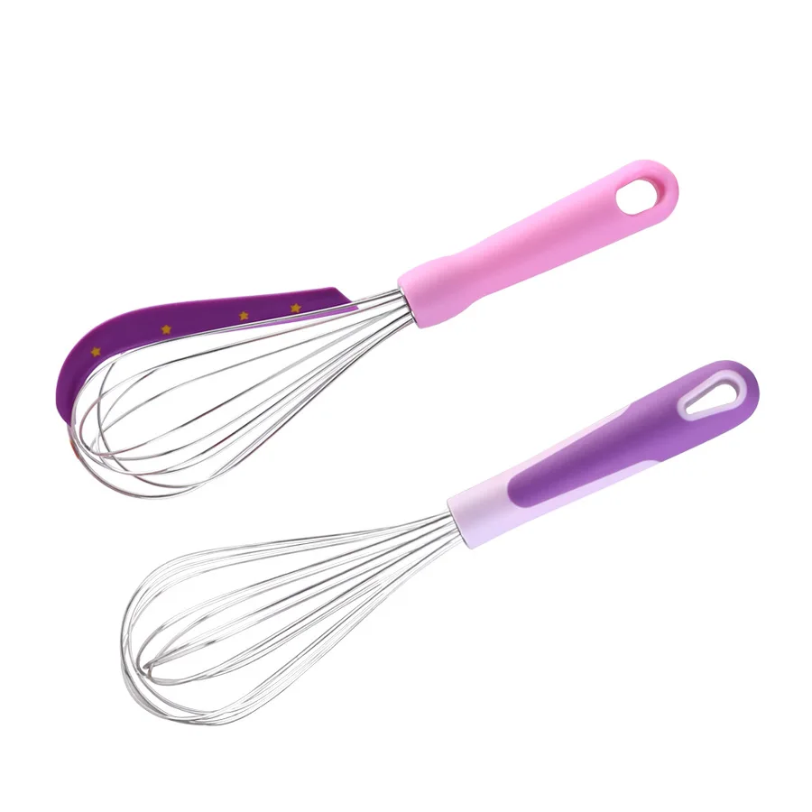 Wholesale kitchen silicone beater non-slip easy to clean color beater Milk foam mixer 6 inch kitchen silicone beater tools