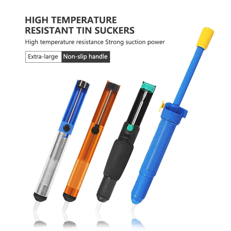 All aluminum high quality tin suction manual tin gun to remove waste slag powerful tin suction device