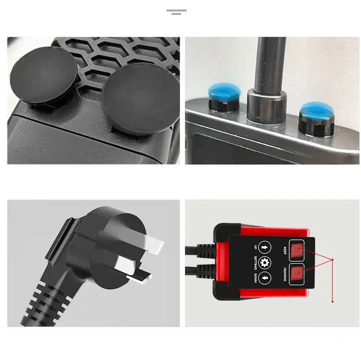 PTC  Series 300W 500W Submersible Fish Tank Water Heater ABS Plastic Aquarium Heater With Controller