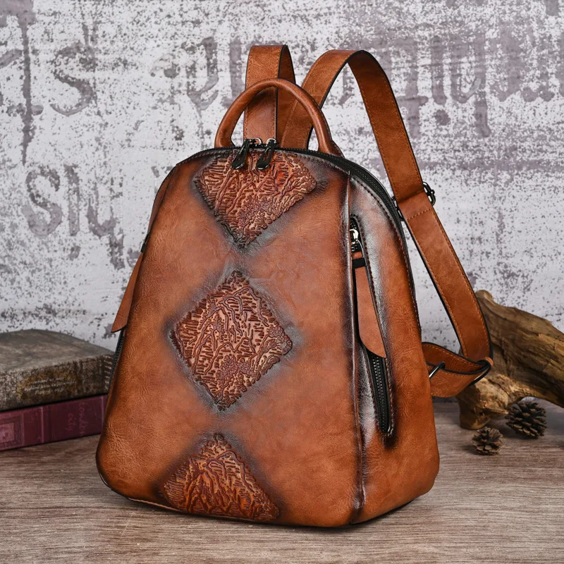 high quality latest diamond designing  PU leather luxury unisex popular backpack No MOQ   stylish diamond designer backpack