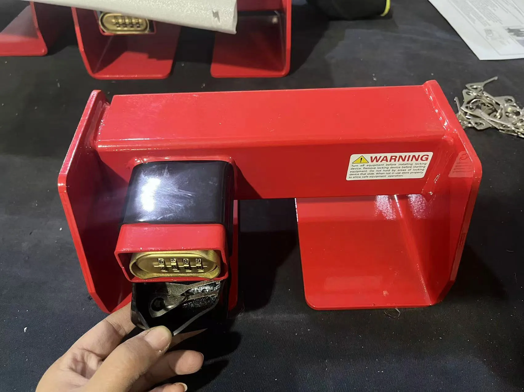 Heavy-Duty Container Safety Lock with Password & Key (Combination) Fabrication Services Product