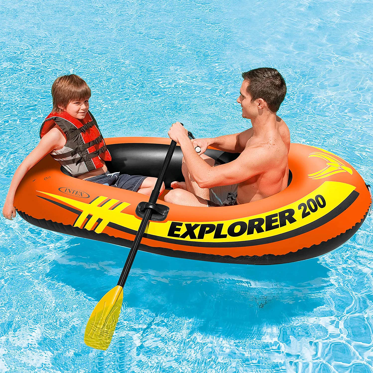 Intex wholesale eco- friendly pvc comfortable explore 200 inflatable boats for sale
