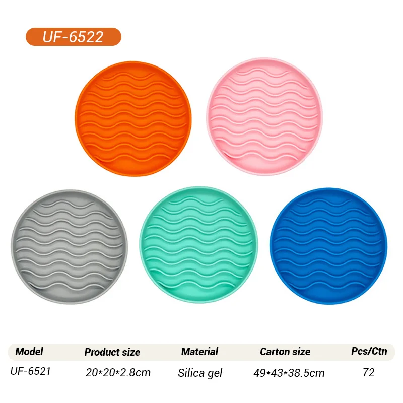 Modern Silicone Pet Dog Bowl Lick Mat Slow Eating Stop Gulping Take It Easy Dishwasher Safe Slow Feeder Dog Puzzle Feeder Bowl