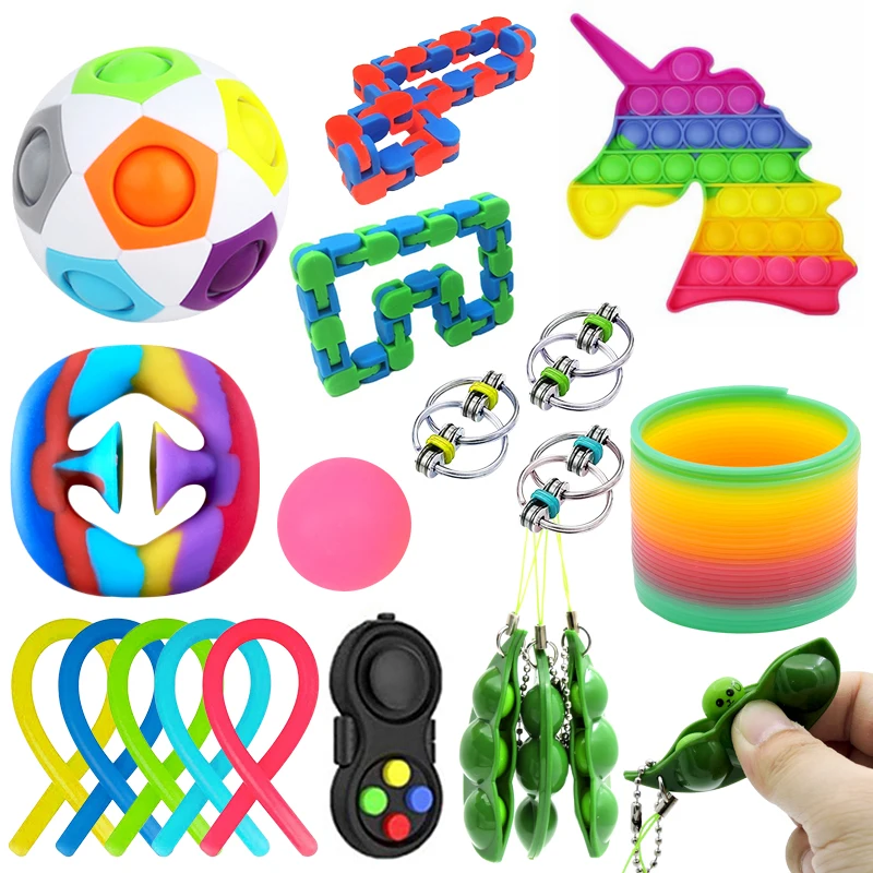 Оптовая продажа с фабрики Amazon, силиконовые игрушки для снятия стресса, игрушки-фиджеты для детей, игрушки-фиджеты, мячи для снятия стресса