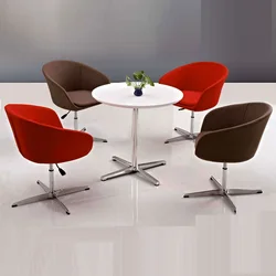 Стул для дома и офиса с регулируемой высотой и перекрестной основой из ткани