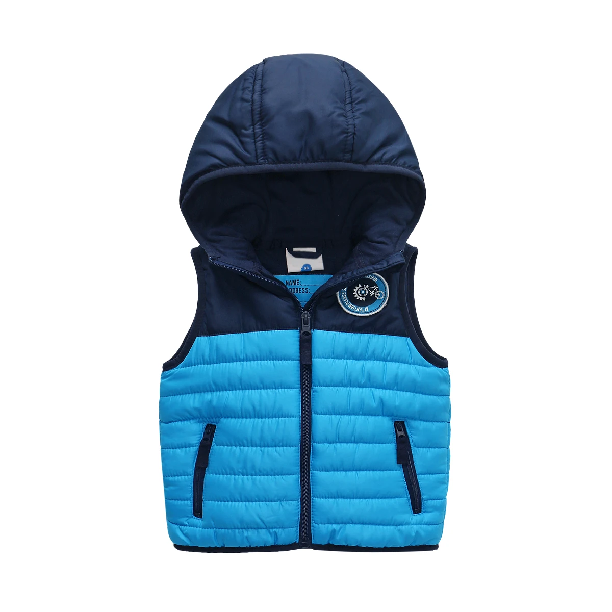 OEM Изготовление на заказ, Детский жилет с подкладкой для мальчиков и девочек, ветрозащитная Детская куртка без рукавов, детская одежда
