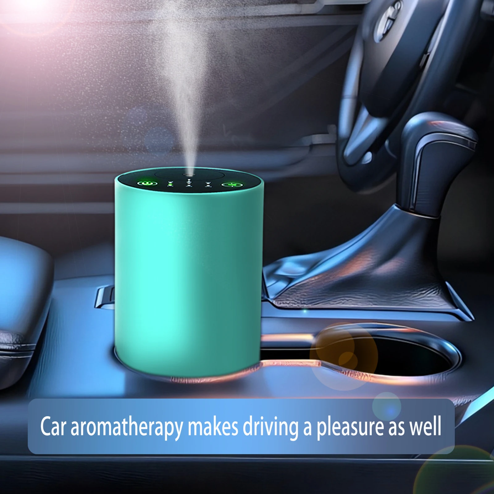 Portable Electric Digital Screen Battery Powered Car USB Rechargeable Essential Oil Aroma Waterless Diffuser Machine