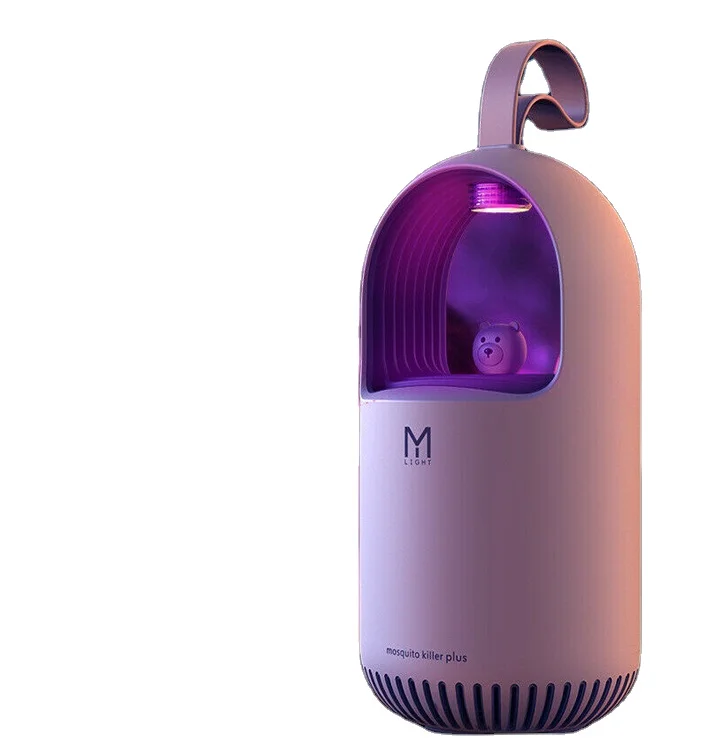 
 Новая Милая перезаряжаемая ловушка для комаров с розовым медведем  