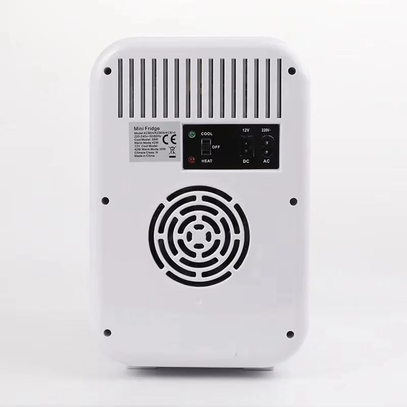 8L Portable Makeup Skincare Fridge Small Fridge for Office Bar DC 12V AC 220V/110V Plastic OEM Mini Fridge Compact 2 Years 6-8L