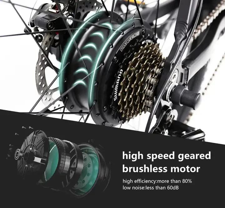 HOTEBIKE big power 1000w motor electric bike Snow bike electric fat bike 500W 750W for sale ce eu usa