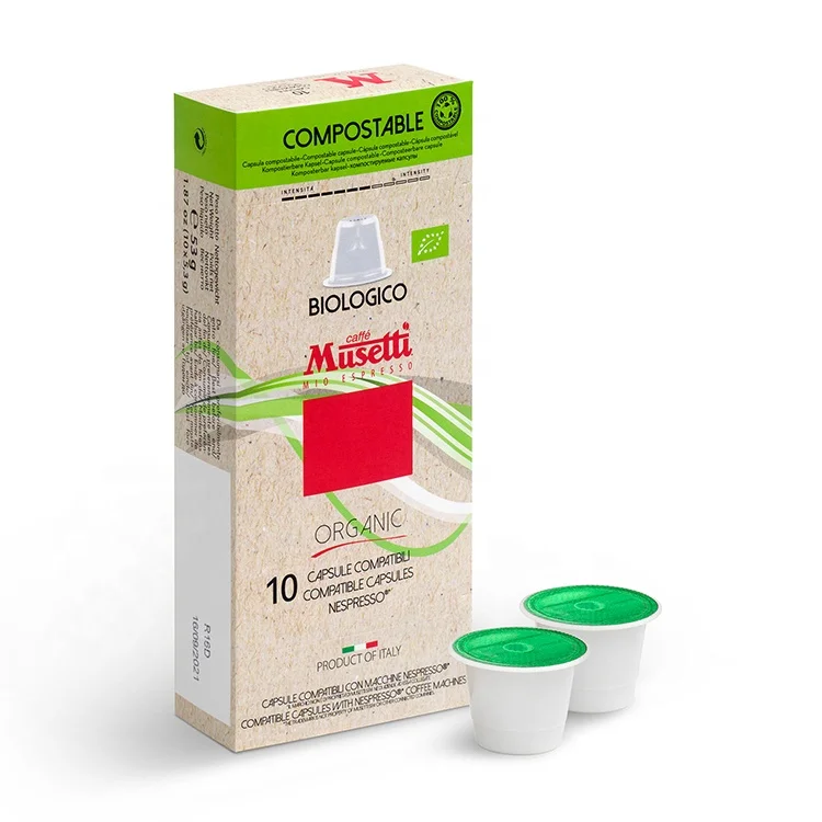 Organic midori 10 dispenser compostable capsules compatible bio coffee capsules espresso