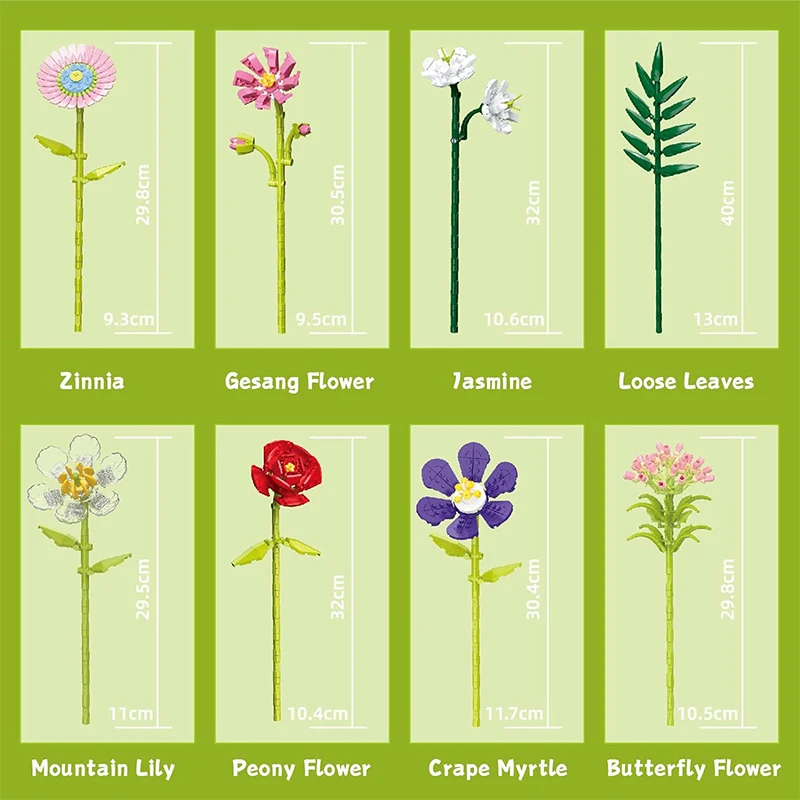 Cheap Hot Artificial Pot Plant Children Girl Assembling Puzzle DIY Toy Gift Building Blocks Flower WIth Vase