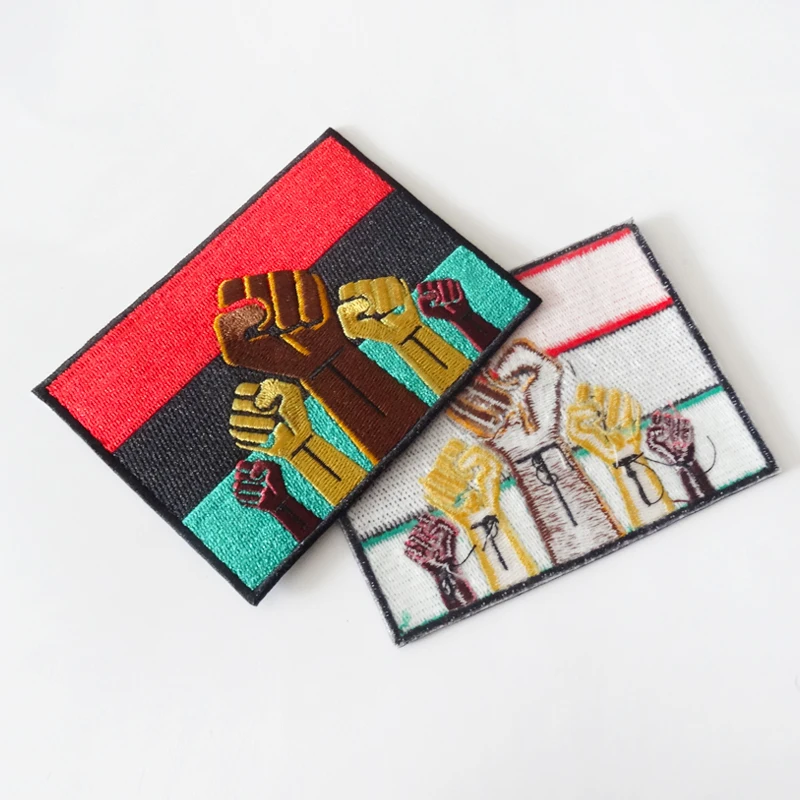 Custom patches Flag design machine embroidery designs badges embroidery badge