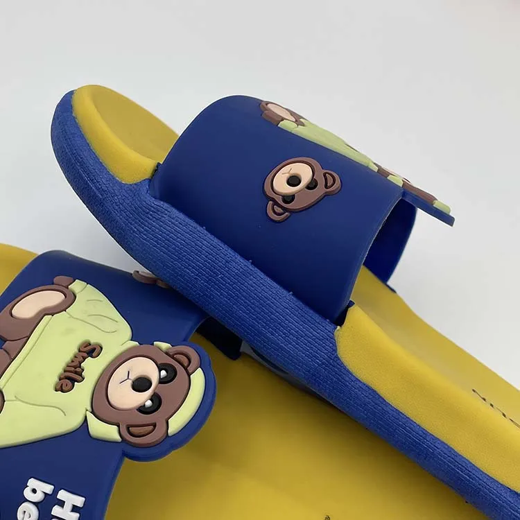 Factory Sale Summer Beach Custom Logo Plastic Pvc Kids Boys Girls Children Slides Slippers