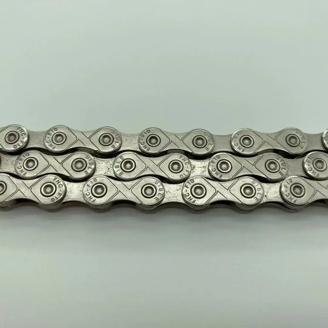 custom 10 speed antirust stainless steel half hollow silvery bike chains bicycle