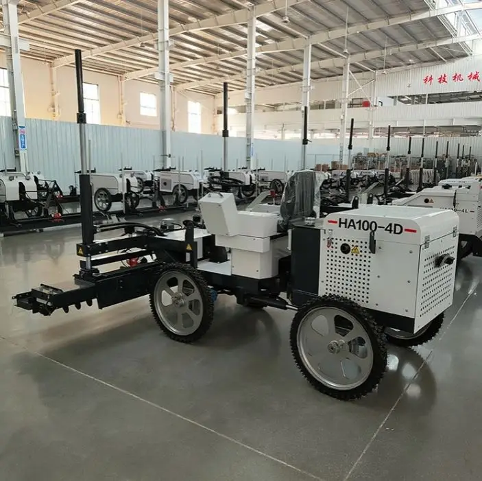 Automatic High Precision Concrete Screed Paver Vibrating Hydraulic Two-wheel Ground Laser Positioning Levelling Machine