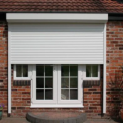 Beautiful Appearance Aluminum Rolling Shutter Window Factory Price Double Layer Slat Shutter Window