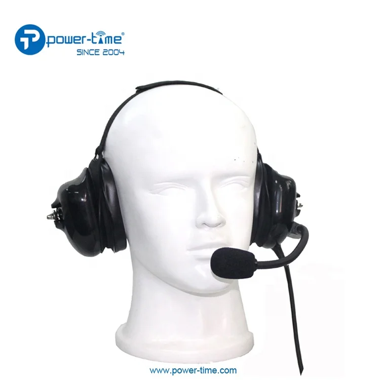 Power Time Heavy Duty Headset Noise Canceling Headphone With Various PTT For Two Way Radios