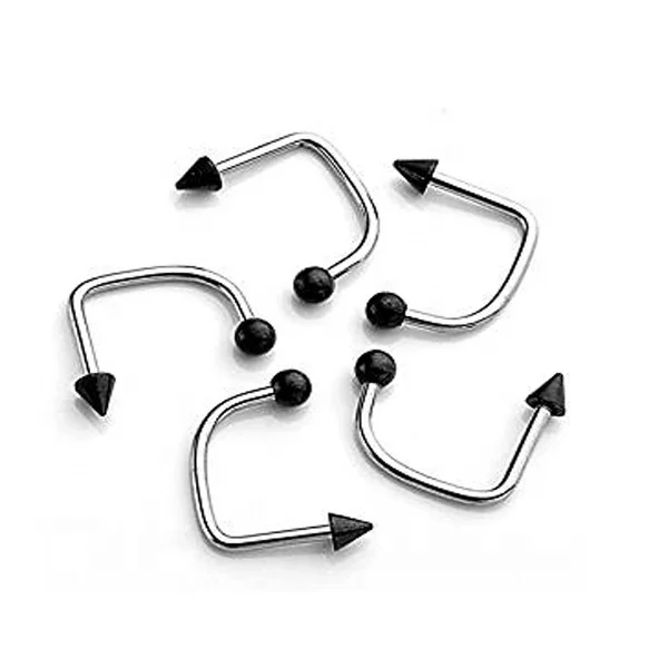 Индивидуальные хирургические 316L нержавеющая сталь внутренняя Резьбовая петля пирсинг ювелирные изделия