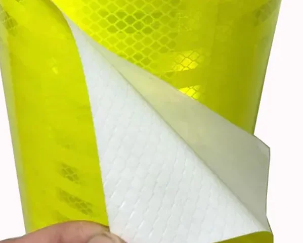 Fluorescent Yellow Reflective Sheet Diamond Grade Reflective Sheeting Roll for Traffic Signs