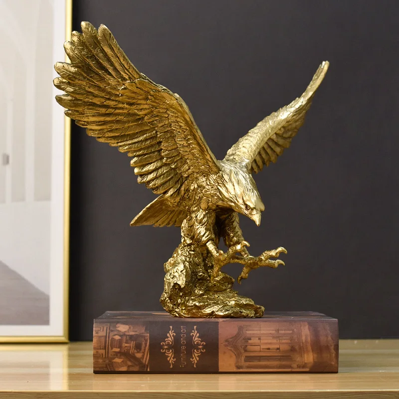 American roc wings eagle resin crafts exhibition grand opening gift decoration home wine cabinet decoration