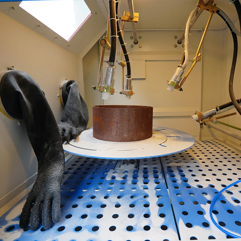 Industrial Automatic Rotary Sandblasting Cabinet Sand Blaster