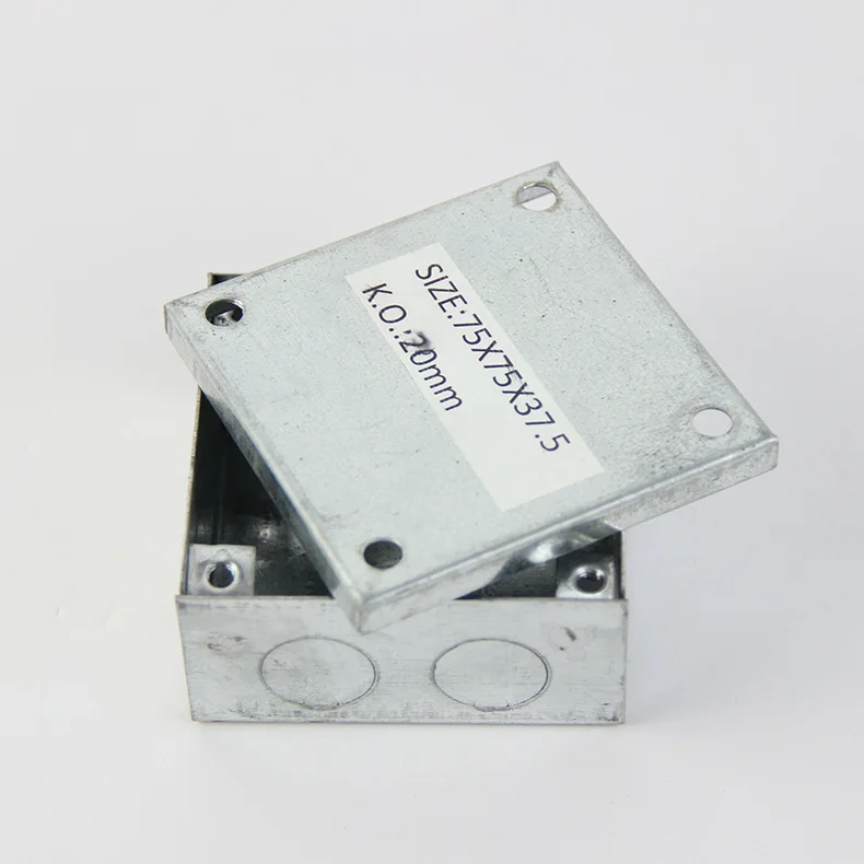 3x3 3x6 Galvanized Finish EMT Metal Conduit Electrical Box Cable Switch Boxes