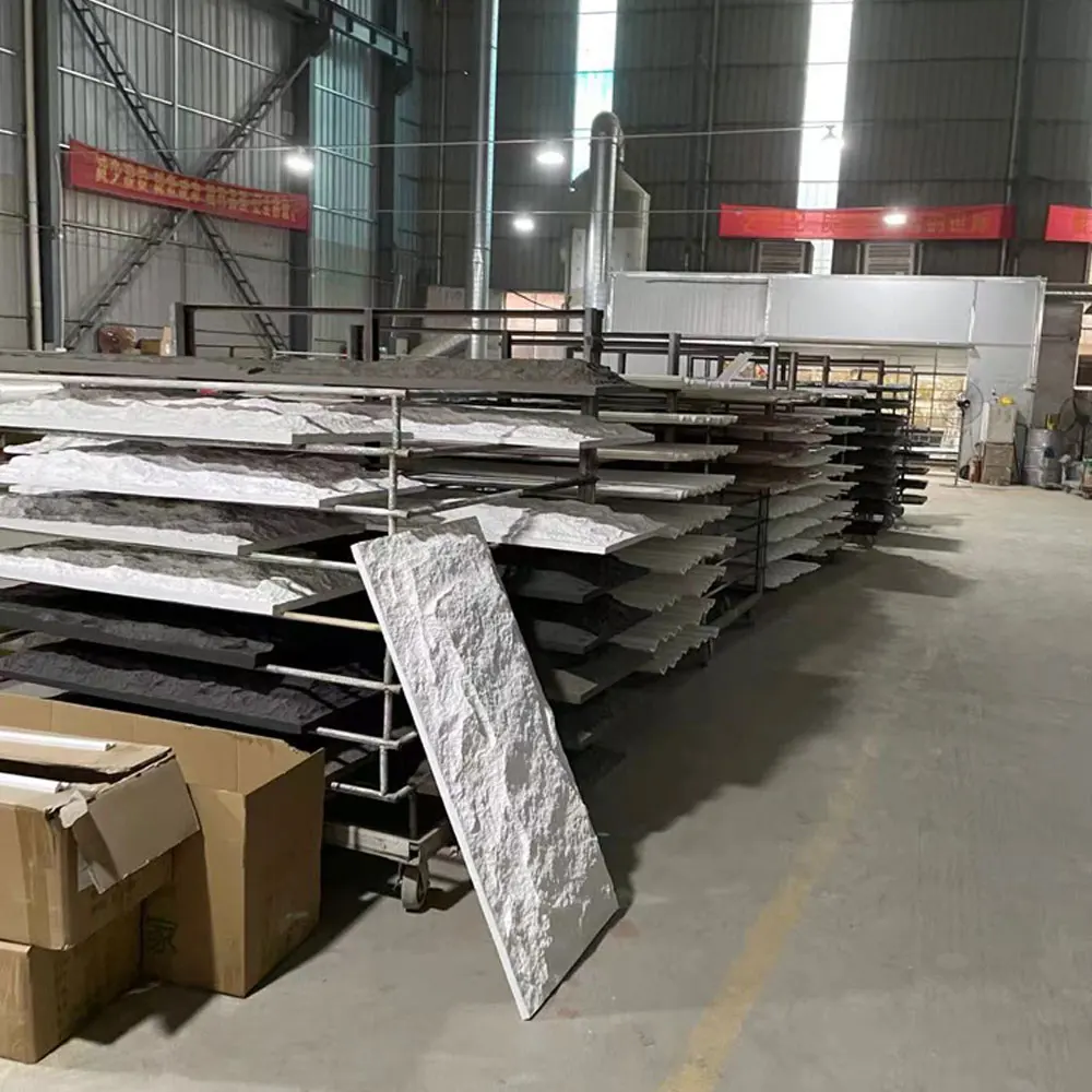 Wholesale PU Faux Mushroom Stone PU Culture Stone Wall Panel Board Veneer For Exterior Wall