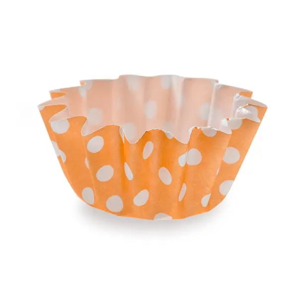 Dessert Chocolate Decoration Orange Dotted Nonstick 1-3Inch 40 Gsm Grease Proof Paper Baking Cups Muffin Cup Paper Cupcake Case