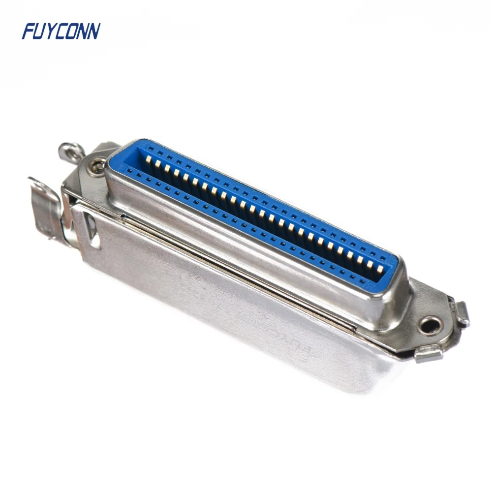 57-70 Metal Hood 50pin 64pin Solder cup Female Centronic Connector, 57-70500 57-70640 DDK Connector w/ 90 degree Matel Cover