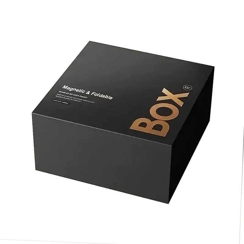Custom size recyclable cardboard paper hard rigid magnet box packaging luxury folding magnetic gift box with magnetic lid