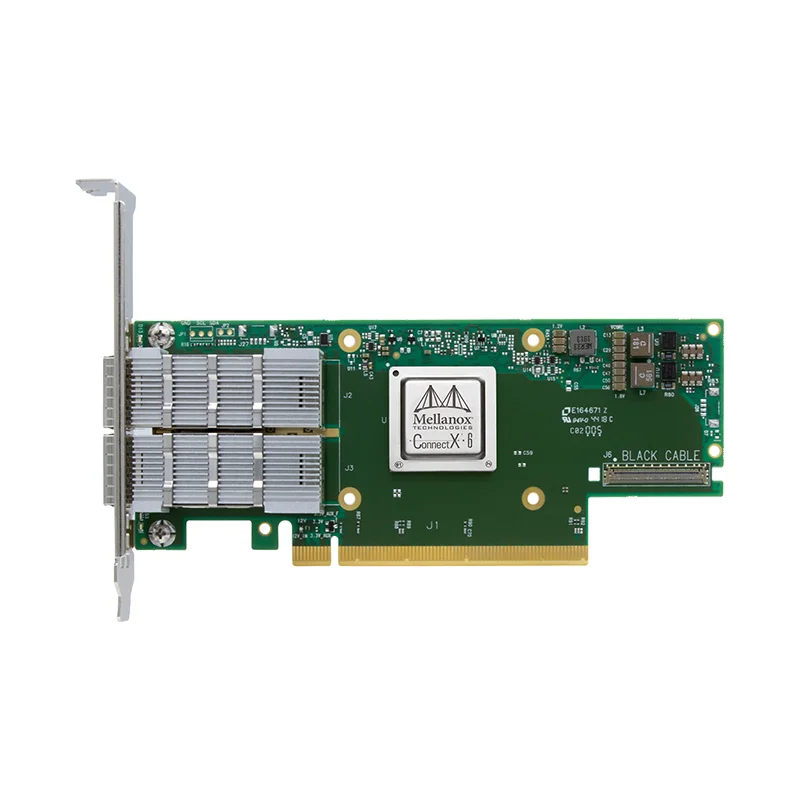 Mellanox MCX653106A-ECAT/HDAT-SP Network Card InfiniBand ConnectX-6 PCIE IB VPI Dual-Port 200GbE QSFP56 Ethernet Adapter NIC
