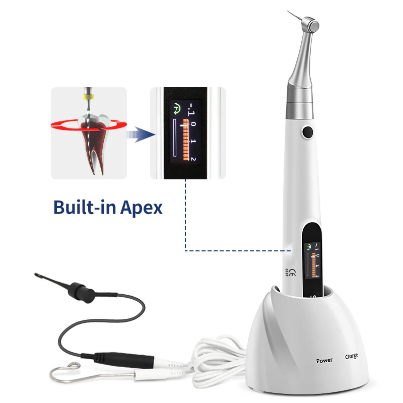 2023 Endo Motor with Apex Locator 16:1 Contra Angle with Files Holders Reciprocating Root Canal Surgical Equipments