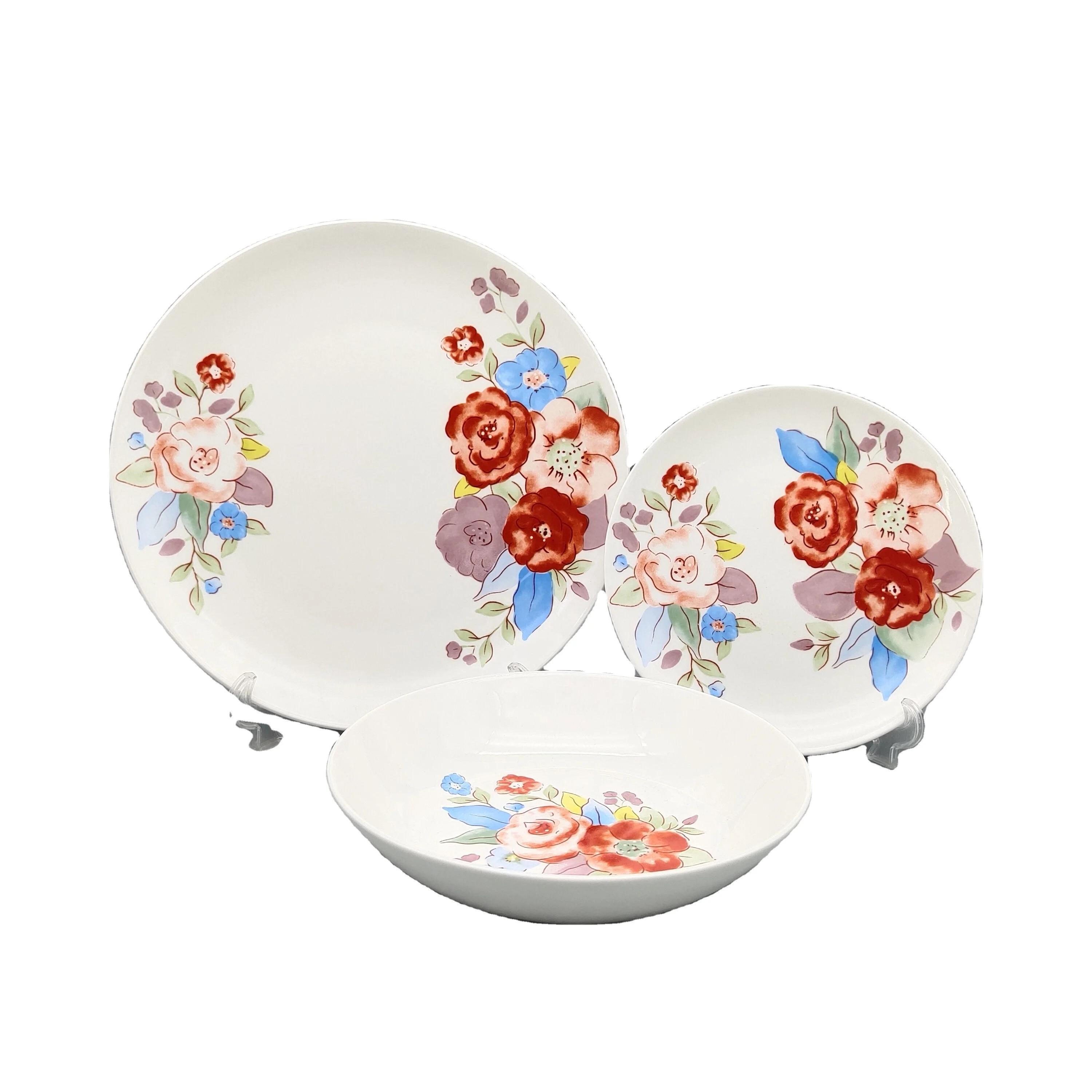 wholesale porcelain dinnerware flower tableware