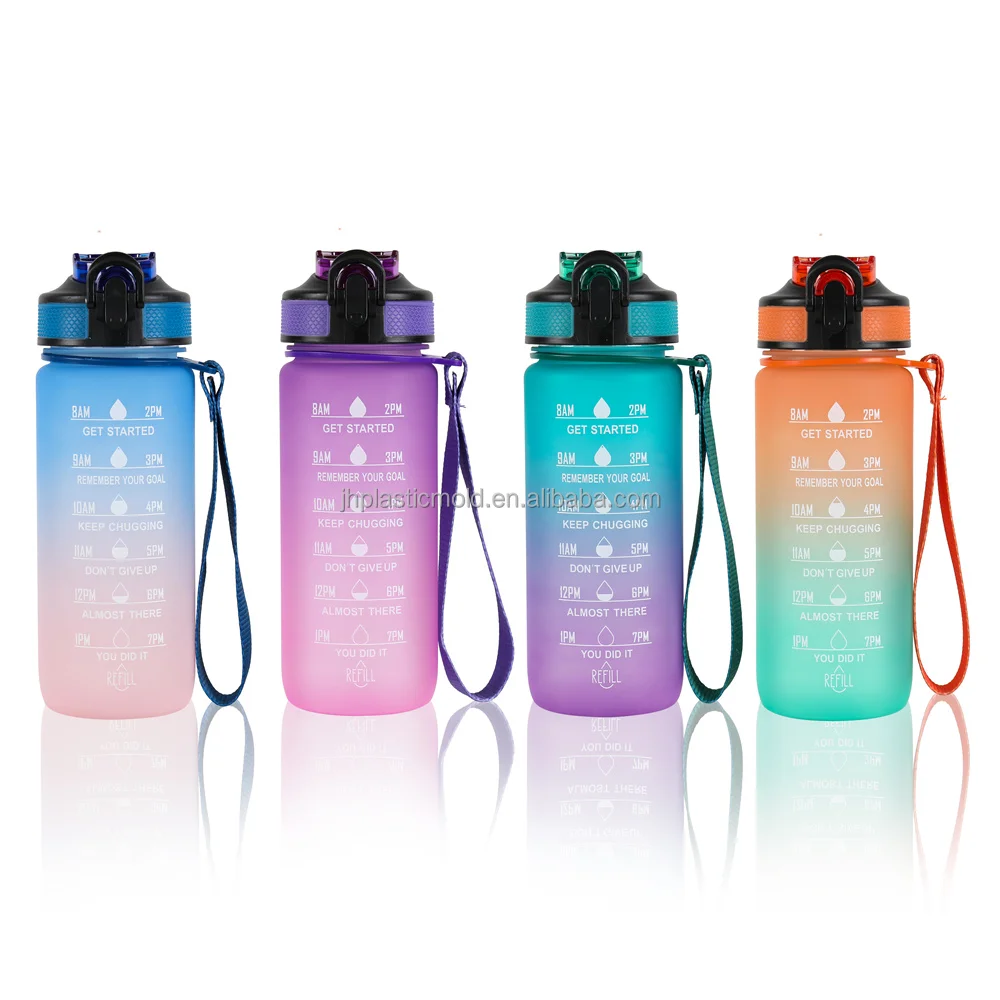 600 мл один щелчок открывалка мотивационные пластиковые соломенные бутылки для воды Детская школьная бутылка