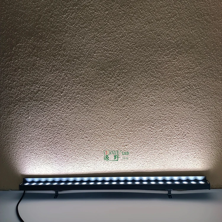 Remote illumination bright outdoor ip68 waterproof 18W 24W 36w 40w 50w dmx rgbw RDM dimming Linear led wall washer light