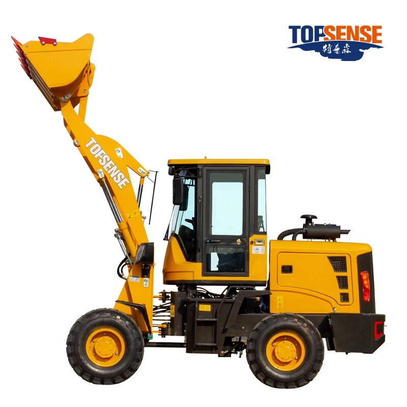 China all famous brands mini wheel loader small diesel farm loader factory price 1.2ton 1ton YT265 front end loader for sale