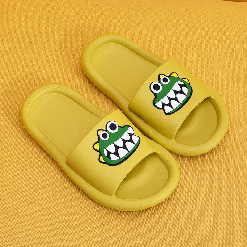Cartoon EVA integrated molding  in door and outdoor Slide Slippers with cute crocodile