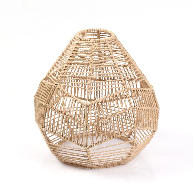 Best Selling Handmade Natural Woven Pendant Lamp Lighting Kitchen Home Hotel Bar Restaurant Decoration Rattan Lampshade