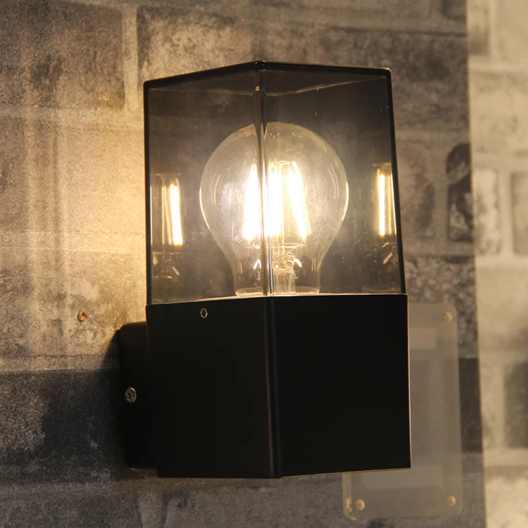 Easy Install  Outdoor Wall Lamp Fixture E27  Aluminum Waterproof  Garden Hallway Lamp