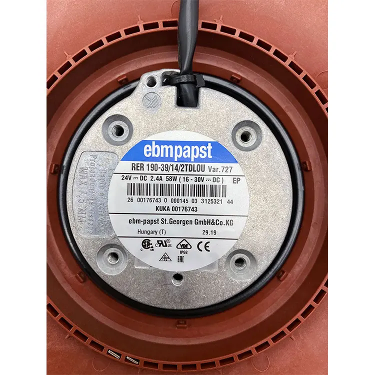 In stock KUKA industrial robot accessories 00171602 (00176743) standard cabinet cooling fan brand new and original for krc4