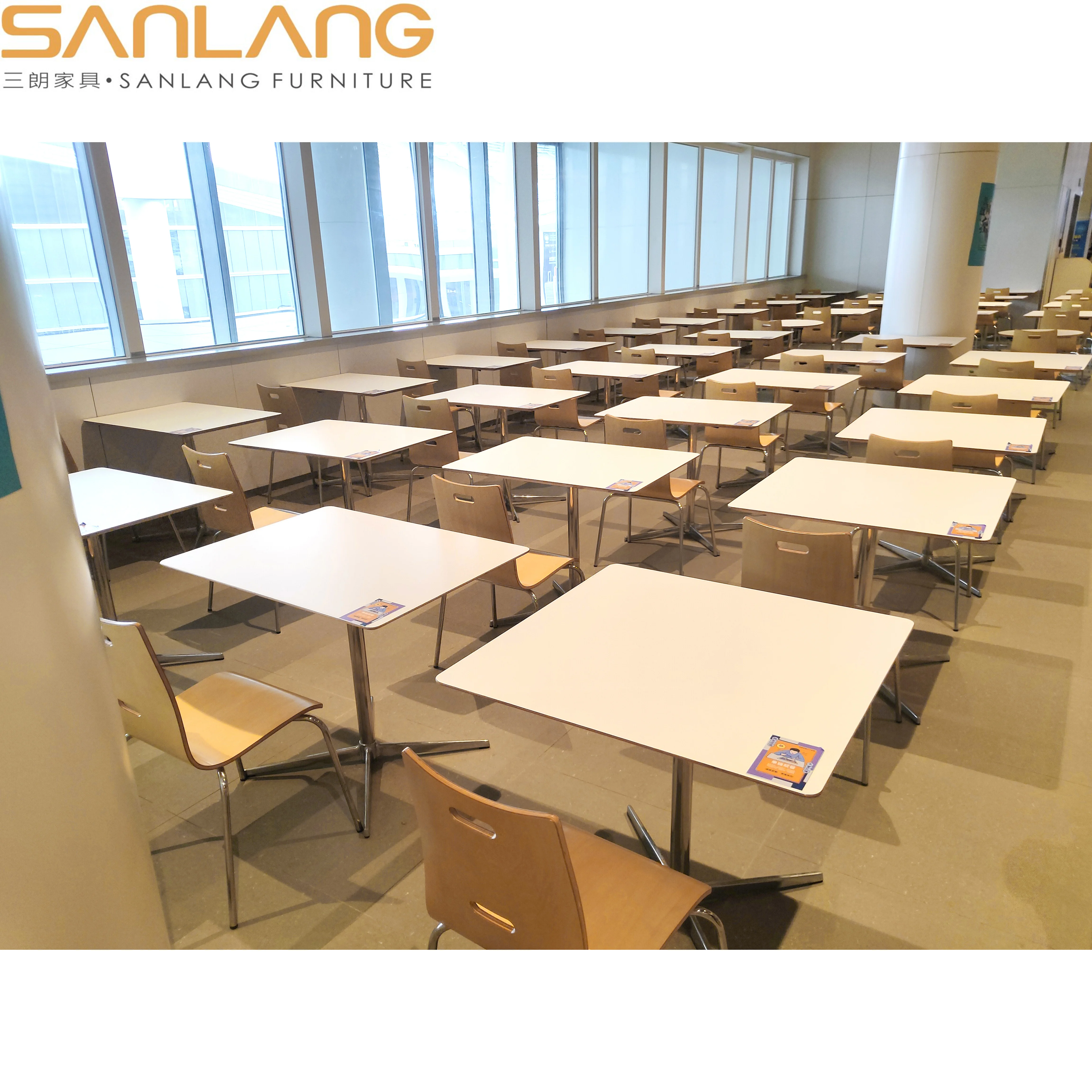 Dining room sets restaurant raymond silla chairs vintage industrial furniture HPL fireproofing plywood sheet dining chair wooden