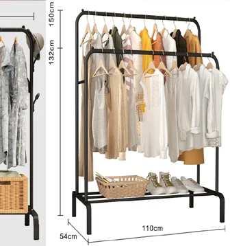 Service Standards Clothes Dryer Rack Portable Wardrobe On Wheels