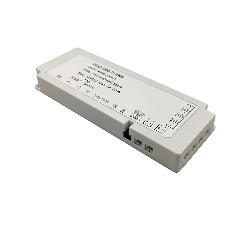 Шкаф светодиодный драйвер 12v 5a 110v 240v до 24v 12w/24w/36w/48w/60w блок питания для освещения шкафа