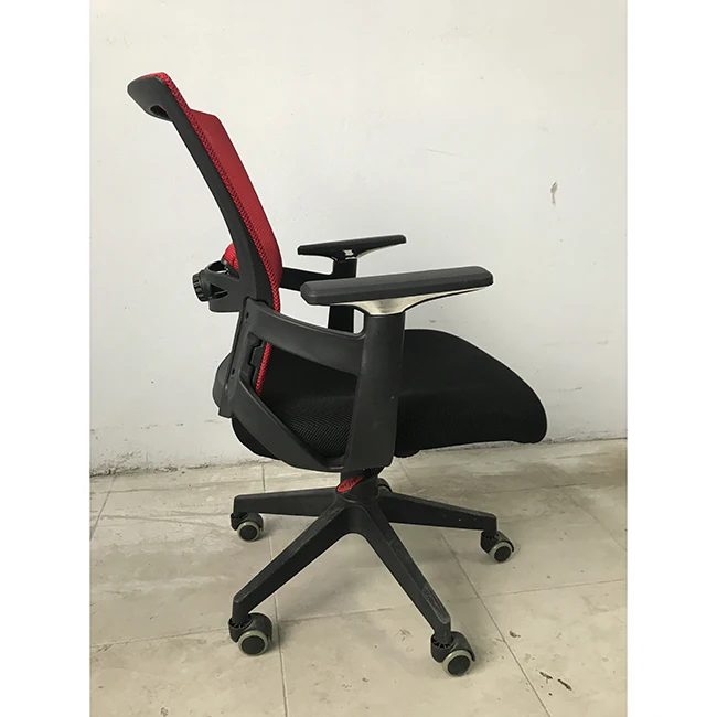 High Quality Modern Design staff office task chair Mesh Nylon Caster Fabric Office Chair Lift Armrest swivel Office Chair