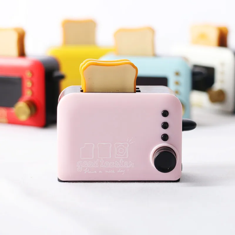 Dollhouse Accessories Miniature Bread Machine Kitchen Scene Simulation Mini Toaster Bread Maker