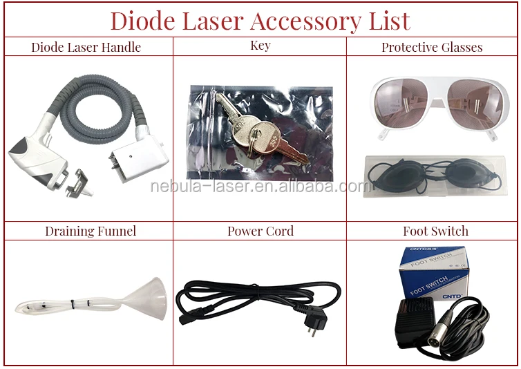 high output power germany dilas 808nm diode laser hair removal machine